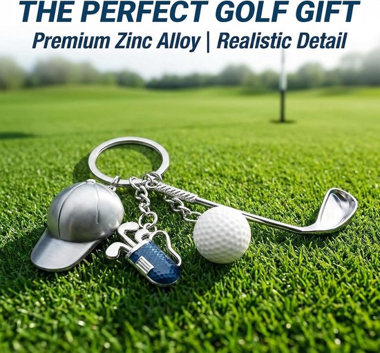 Golf keychain - grappige mini golfclub - schattige tas hanger - perfect cadeau voor golfliefhebbers - ShopVlot — afbeelding 2