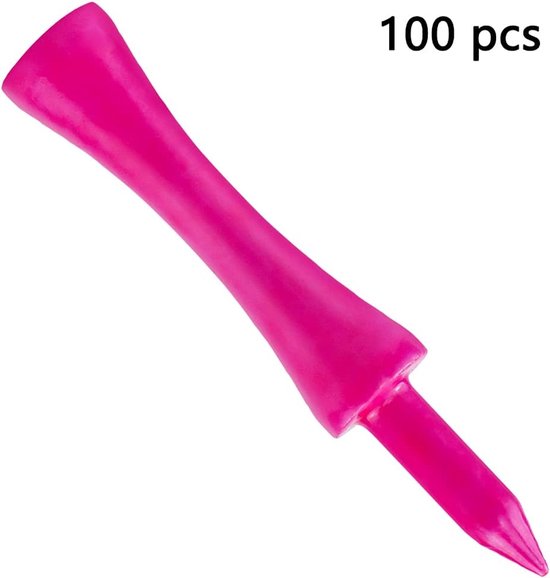 SnelShoppen - Golf Tees Hout 60mm 100 Stuks Biologisch Afbreekbaar Duurzaam Roze Bamboo voor Milieu Bewuste Golfers van Snelshoppen — afbeelding 5