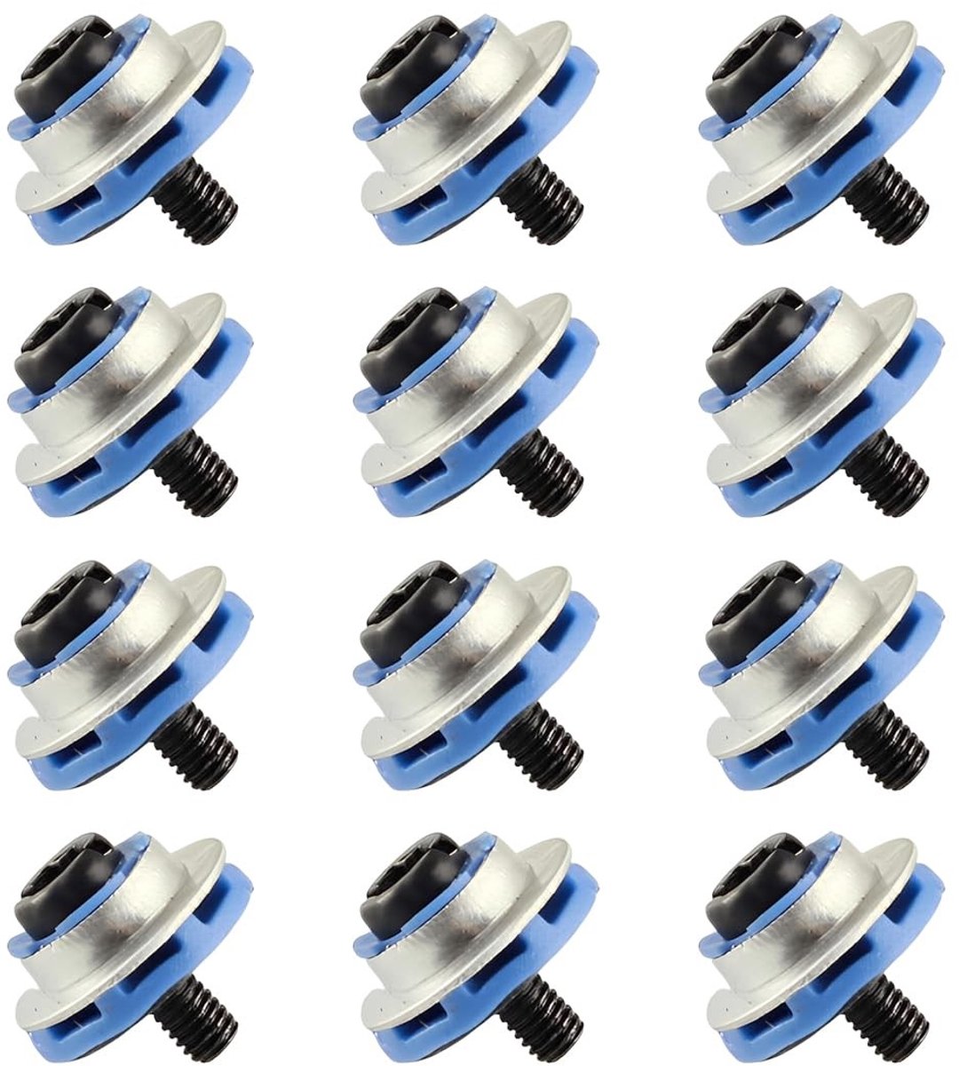 Set van 12 Bevestigingsschroeven voor Hard Drives en SSD's - Compatibel met Diverse Modellen, Ideaal voor Servers en Schokabsorptie