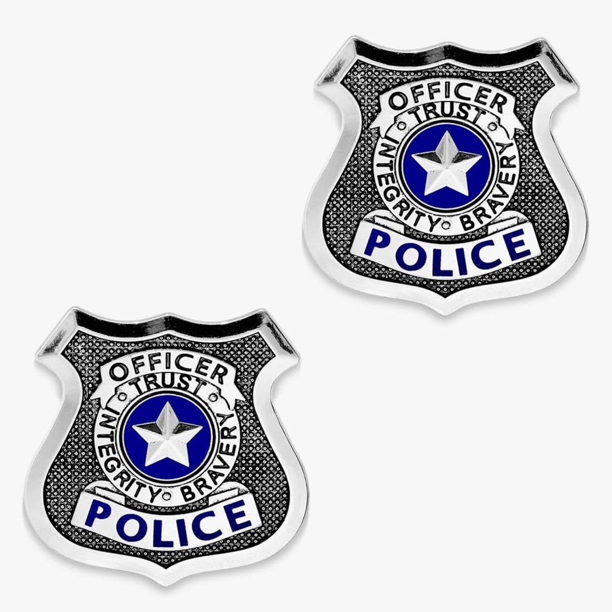 Politie kostuum voor kinderen met 2 politie badges, politiehoed en accessoires voor jonge agenten