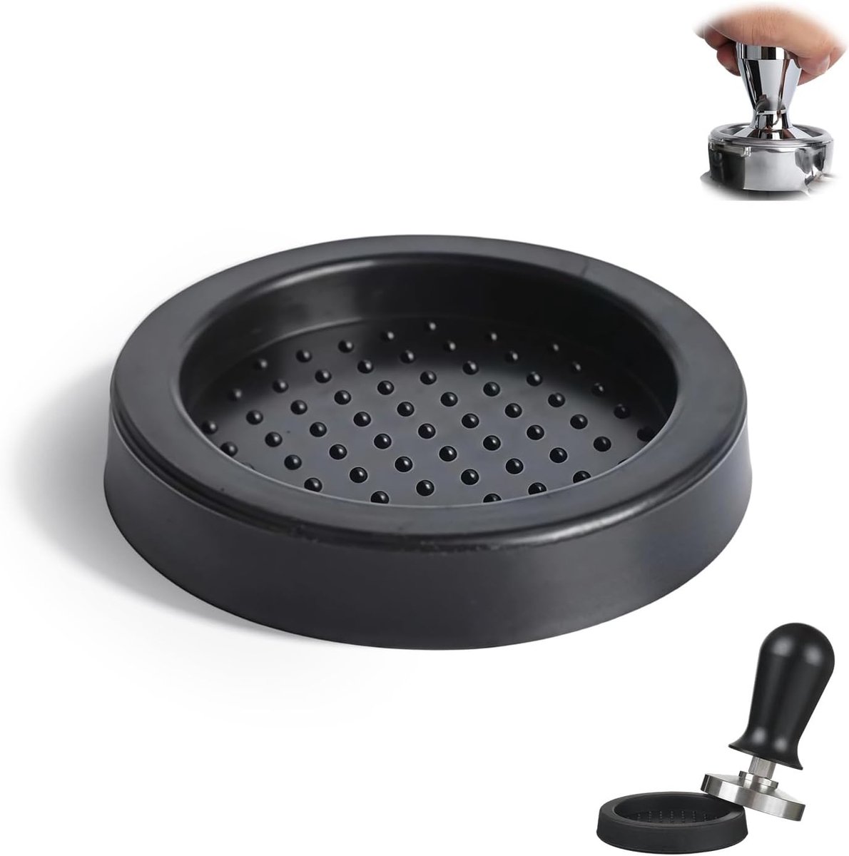 Tamper mat, tamper mat small for 60 mm filter carrier - Silicone coffee tray for barista and home use, easy to clean - ShopVlot