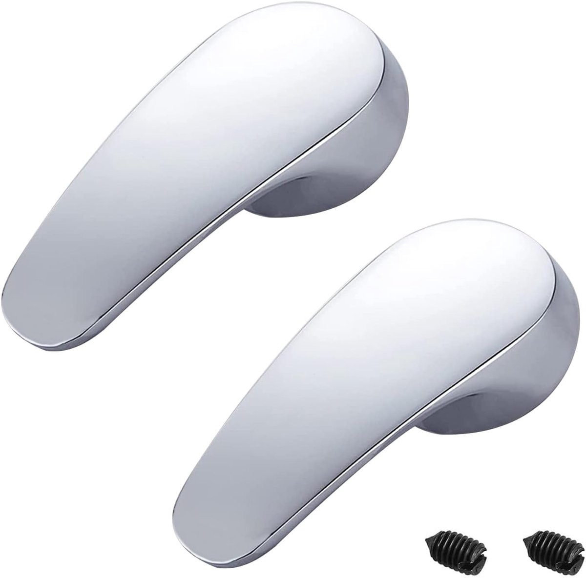 2 Pcs Faucet Handle, Alloy Faucet Spare Parts Accessories Universal 40mm Cartridge for Kitchen Bathroom with Knob and - ShopVlot