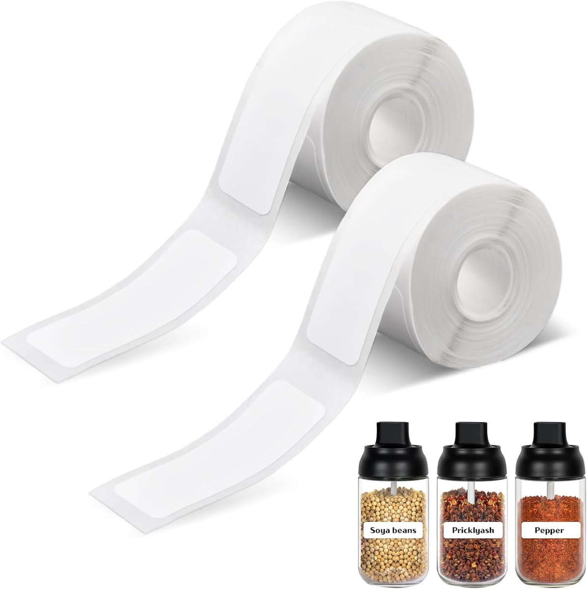 Q30 Q31 D30 etiketten, 12 x 40 mm, thermodirect zelfklevende etiketten, witte labelrol voor - ShopVlot