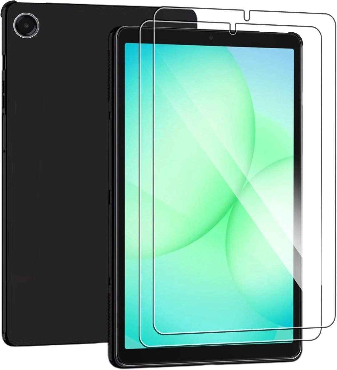 MEMELOKA Beschermhoes voor Samsung Galaxy Tab A11 22,6 cm (8,7 inch) + 2 displaybeschermfolies (gehard glas) - ShopVlot