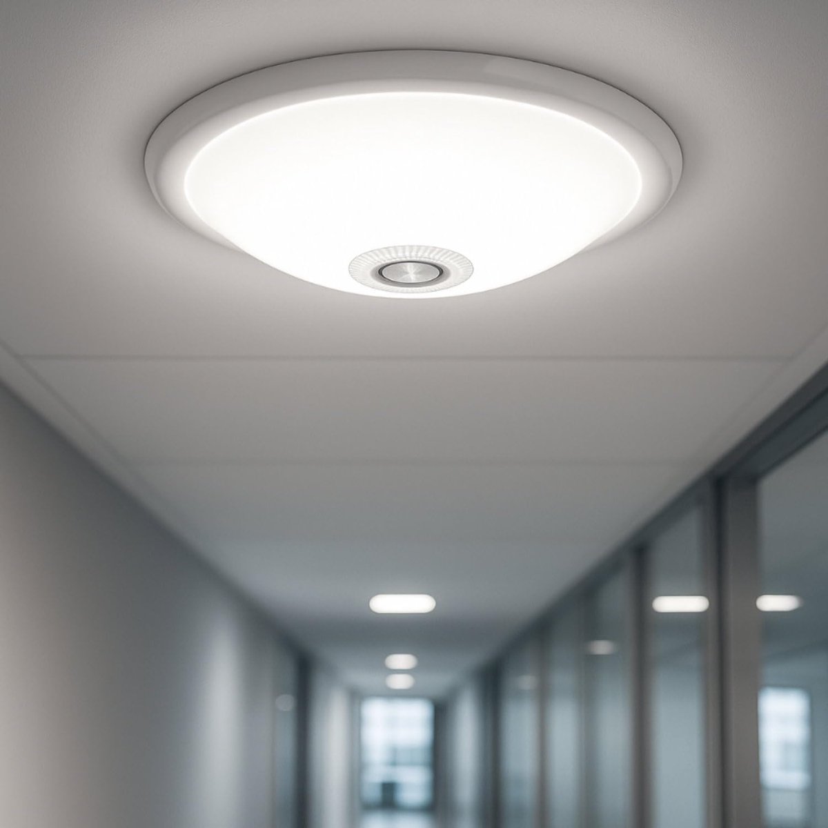 Ceiling light 2X E27, motion detector, metal housing - ShopVlot