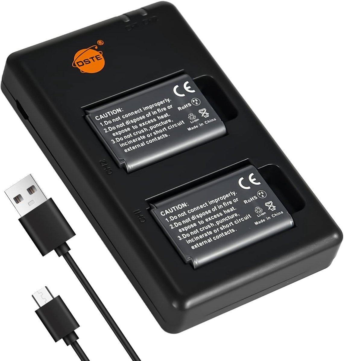 DSTE 2 Pack NP-BX1 Battery Charger Compatible with Sony ZV-1, DSC-RX100 VII, DSC-RX100 II, DSC-RX100M II, DSC-RX100 - ShopVlot