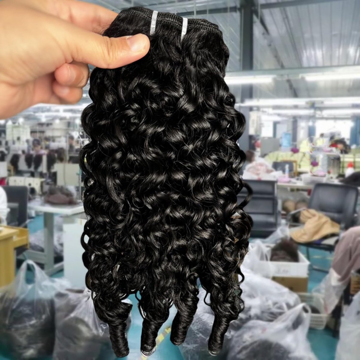 Burmese Curly Human Hair Bundles 12A Quick Weave Bundles with Spiral Curly End, 100% Unprocessed Hair Extensions Can - ShopVlot