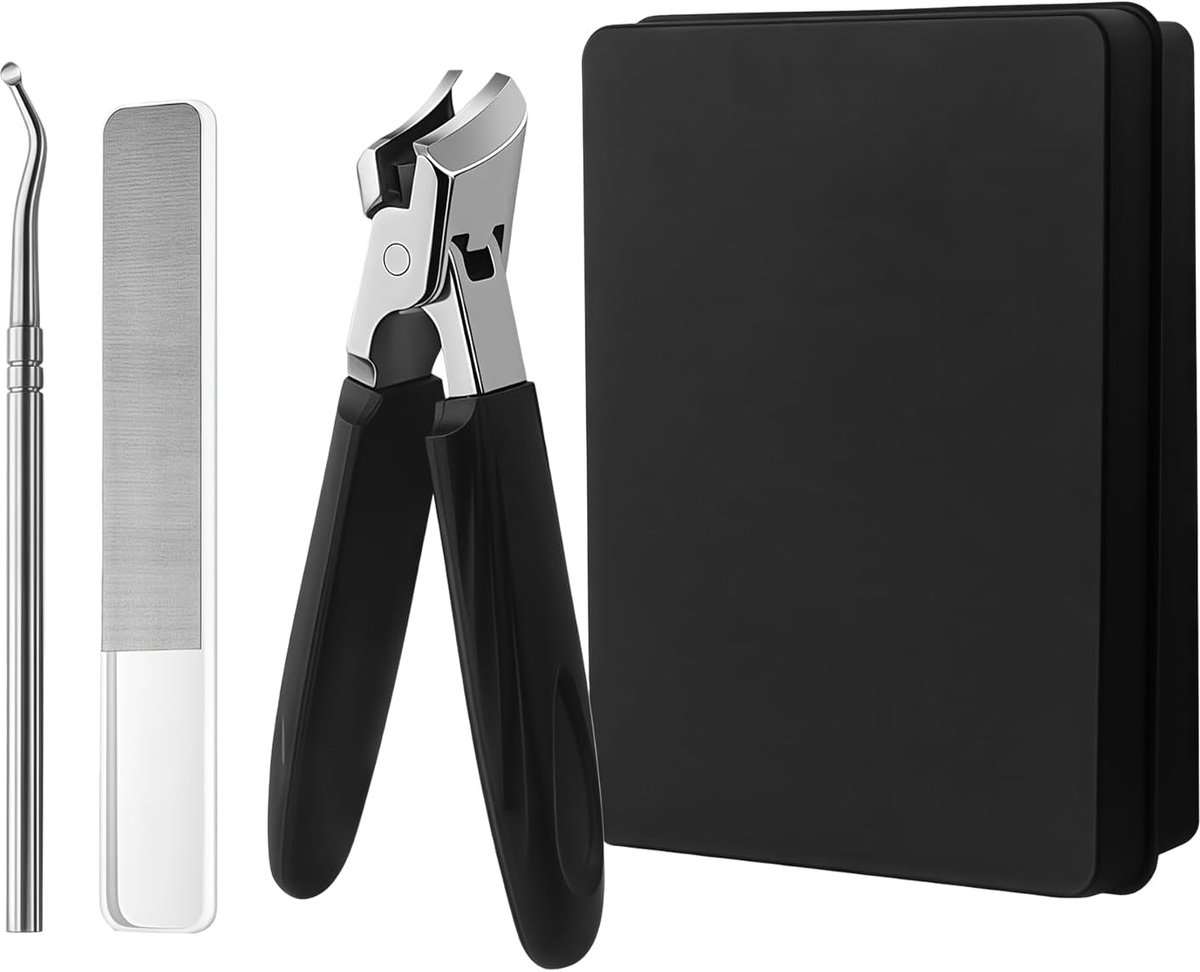 Nagelknipser, nagelknipper & nailclipper set, 30° schuin adelaarsbek nagelknipper voor senioren, wijde bekopening - ShopVlot