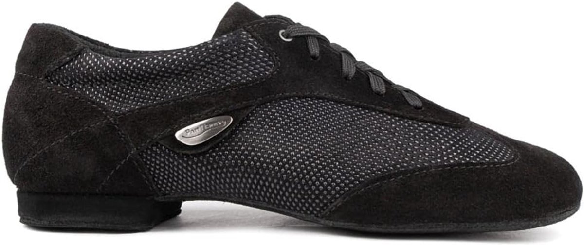 Portdance Dance Shoes PD07 for Women, Nubuck/Beverly Black, 1 cm Micro Heel, Normal Width, Made in Portugal - ShopVlot