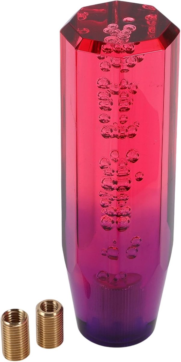 Automatische En Handmatige Versnellingspookknop, 15cm Universeel Voor Voertuigen Met 2 Adapters Acryl Roze Paars, 1 Set - ShopVlot