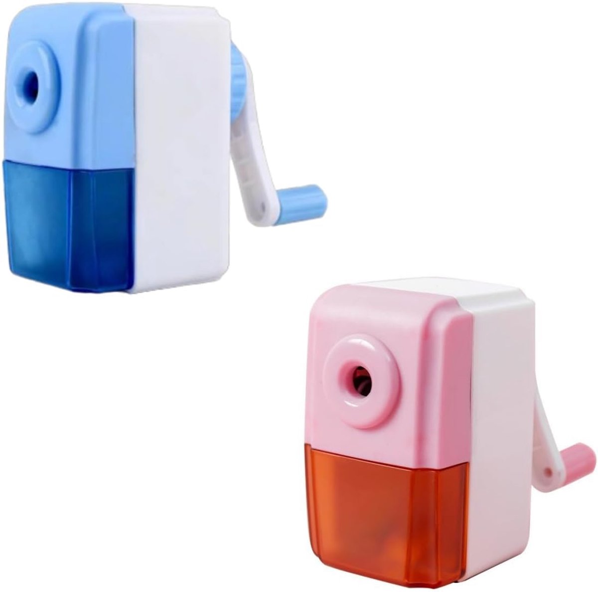 Pack of 2 manual pencil sharpeners, suitable for schools, offices, drawing rooms and families. - ShopVlot