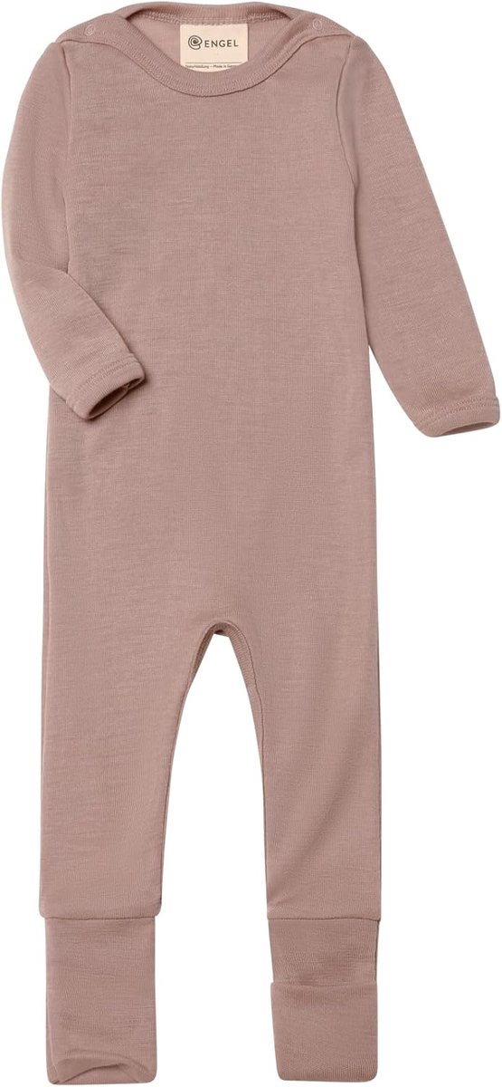 Engel Nature, Baby Sleep Suit, with Covers on the Feet, 70% Wool (kbT), 30% Silk, GOTS Certified - ShopVlot