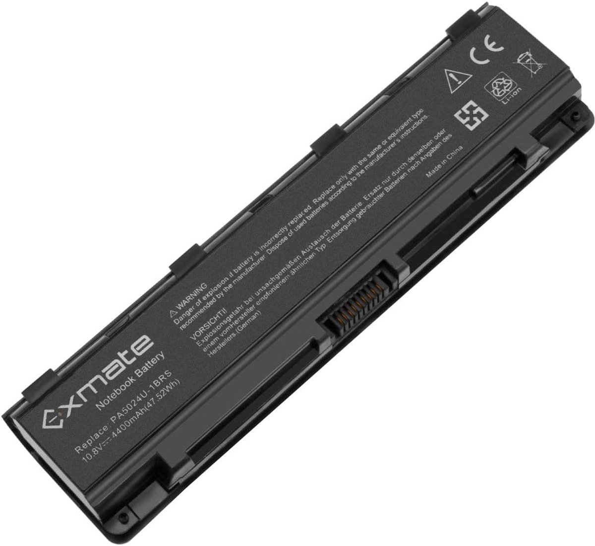 Exmate 47.52WH Laptop Battery for Toshiba PA5024U-1BRS PA5026U-1BRS PA5025U-1BRS PABAS260 PA5023U-1BRS PABAS262 - ShopVlot