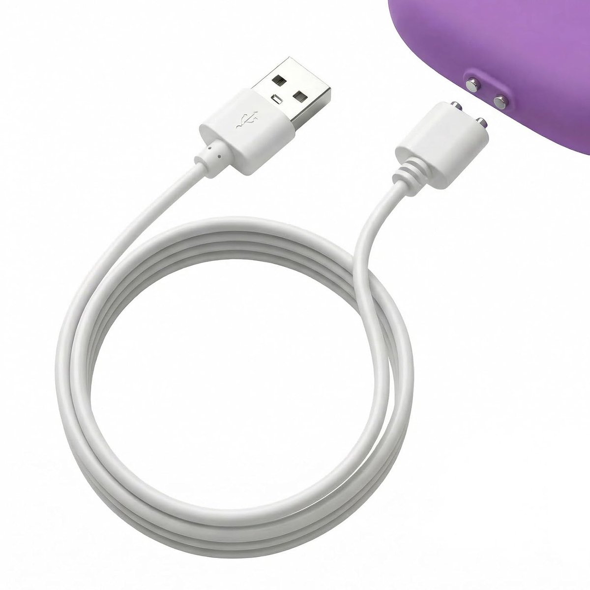 Universele magnetische oplaadkabel 7 mm, magnetische 2-pins USB-kabel, 2 stuks magnetische USB-oplaadkabel met - ShopVlot