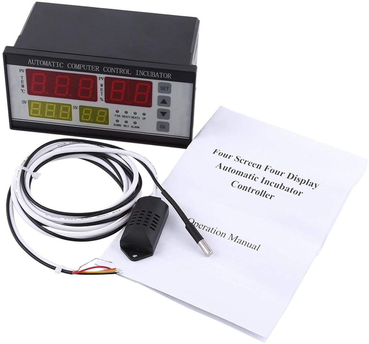 XM-18 Egg Incubator Controller Thermostat Hygrostat Fully Automatic Control with Temperature Humidity Sensor - ShopVlot