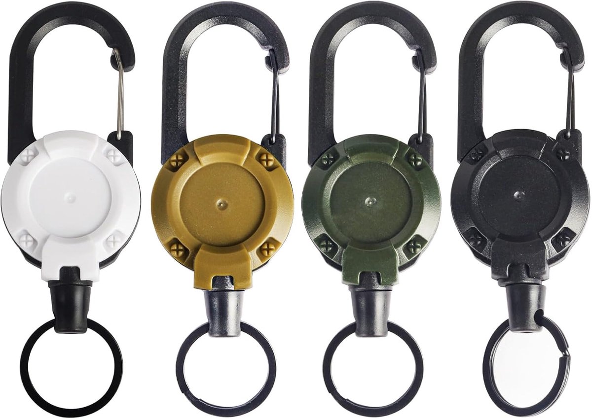 Retractable key chain - telescopische stalen draad - anti-verlies - perfect voor reizen - ShopVlot