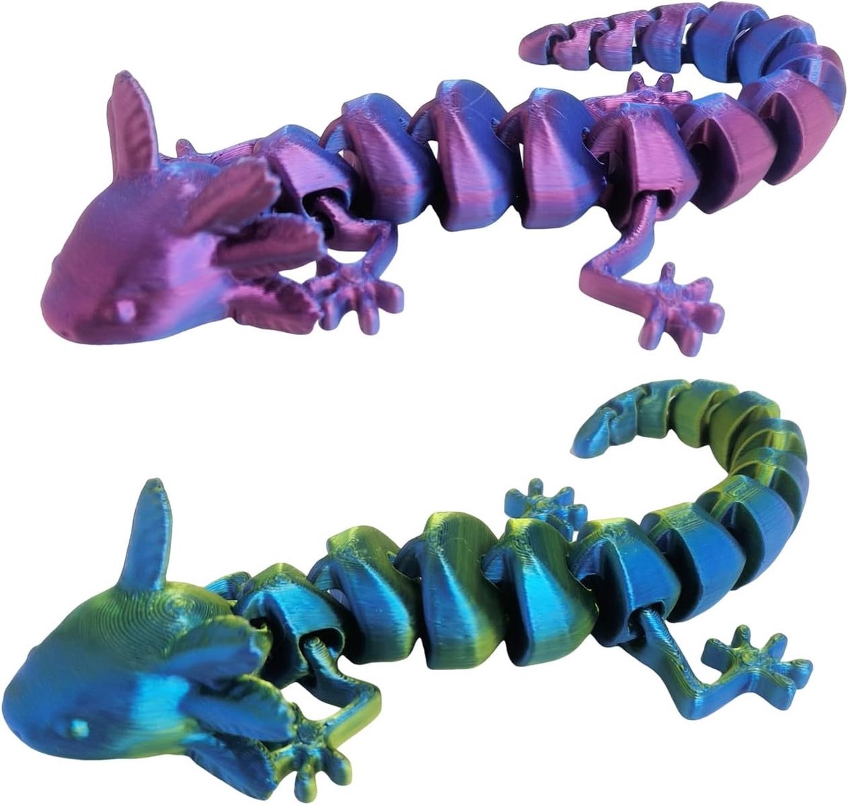 Laser-salamanderspeelgoed 19 cm - 3D-bedrukt - schattige decoratie - leuk voor kinderen - ShopVlot