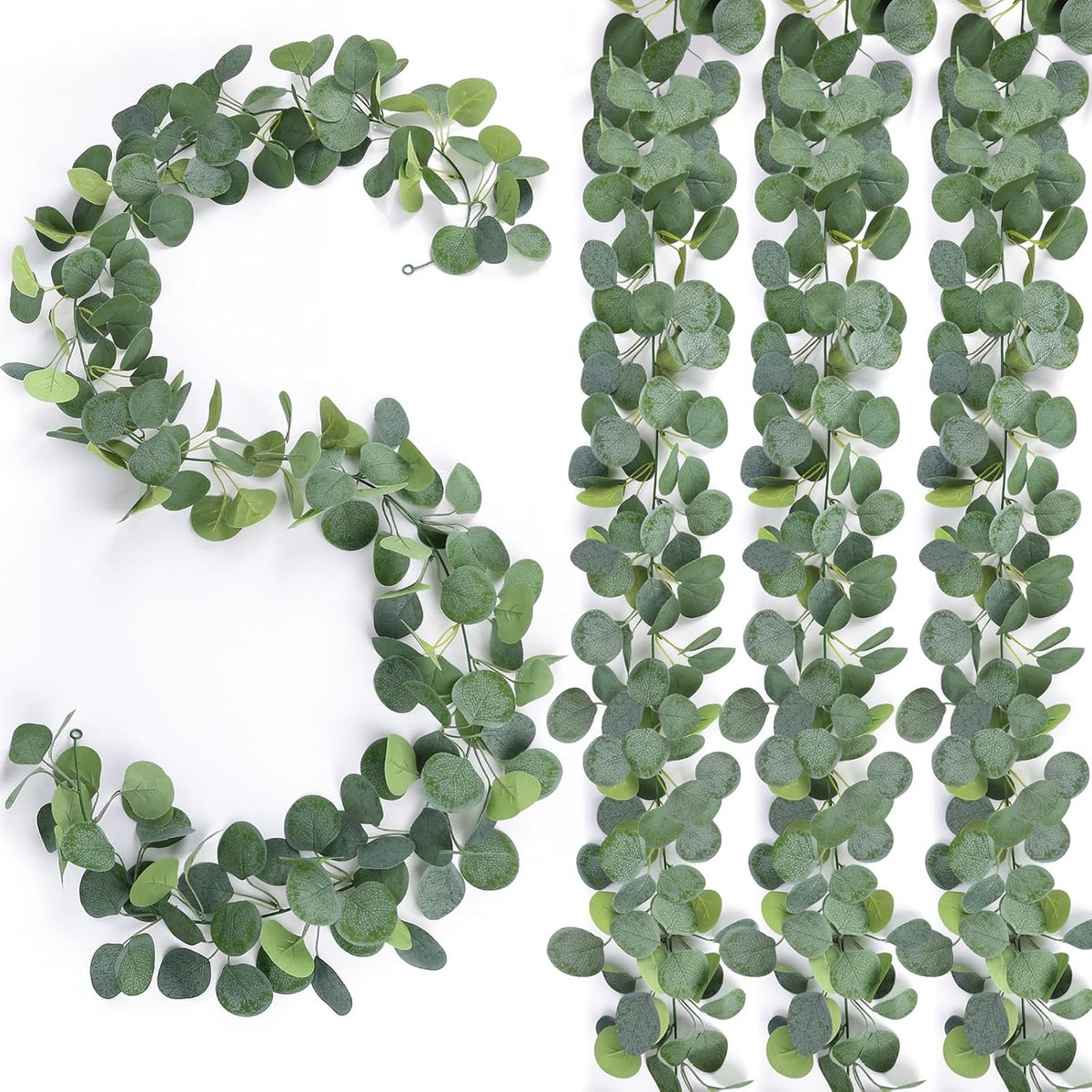 Eucalyptus garland 1.8 m - kunstplant - realistische uitstraling - perfecte decoratie voor feesten - ShopVlot