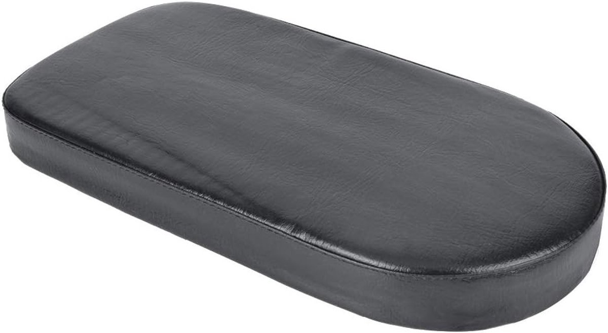 Comfortabele Zachte Fiets Kussen voor Achterzitje, Zwart PU, Ideaal voor Lange Fietstochten, 12 x 5.9 x 1.4 Inch