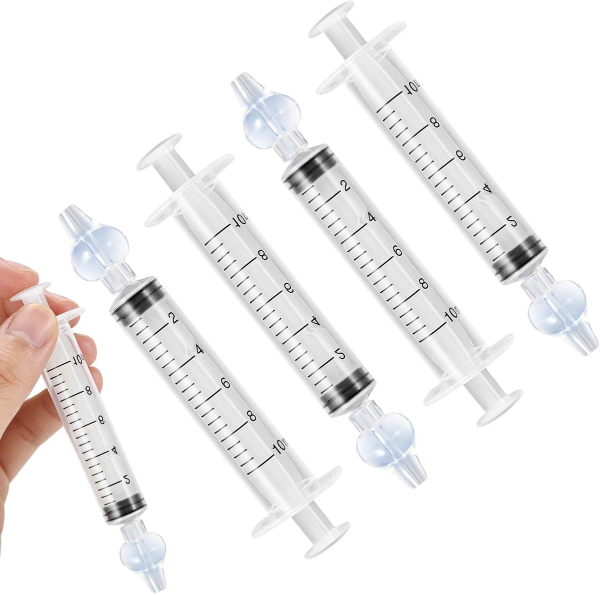 Baby neusspuit 10 ml - wasbare siliconen - herbruikbaar met drukcontrole - zachte tuit voor neusreiniging - ShopVlot