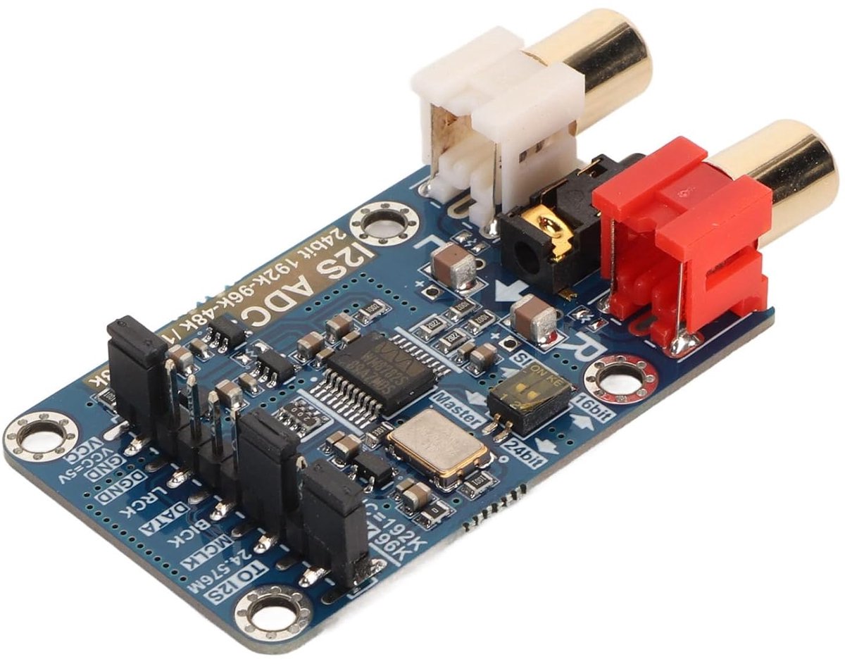 I2S ADC Kaart Module 24bit 192K - Digitale Decoder - Master Slave Mode - Voor verliesloze audio conversie - ShopVlot