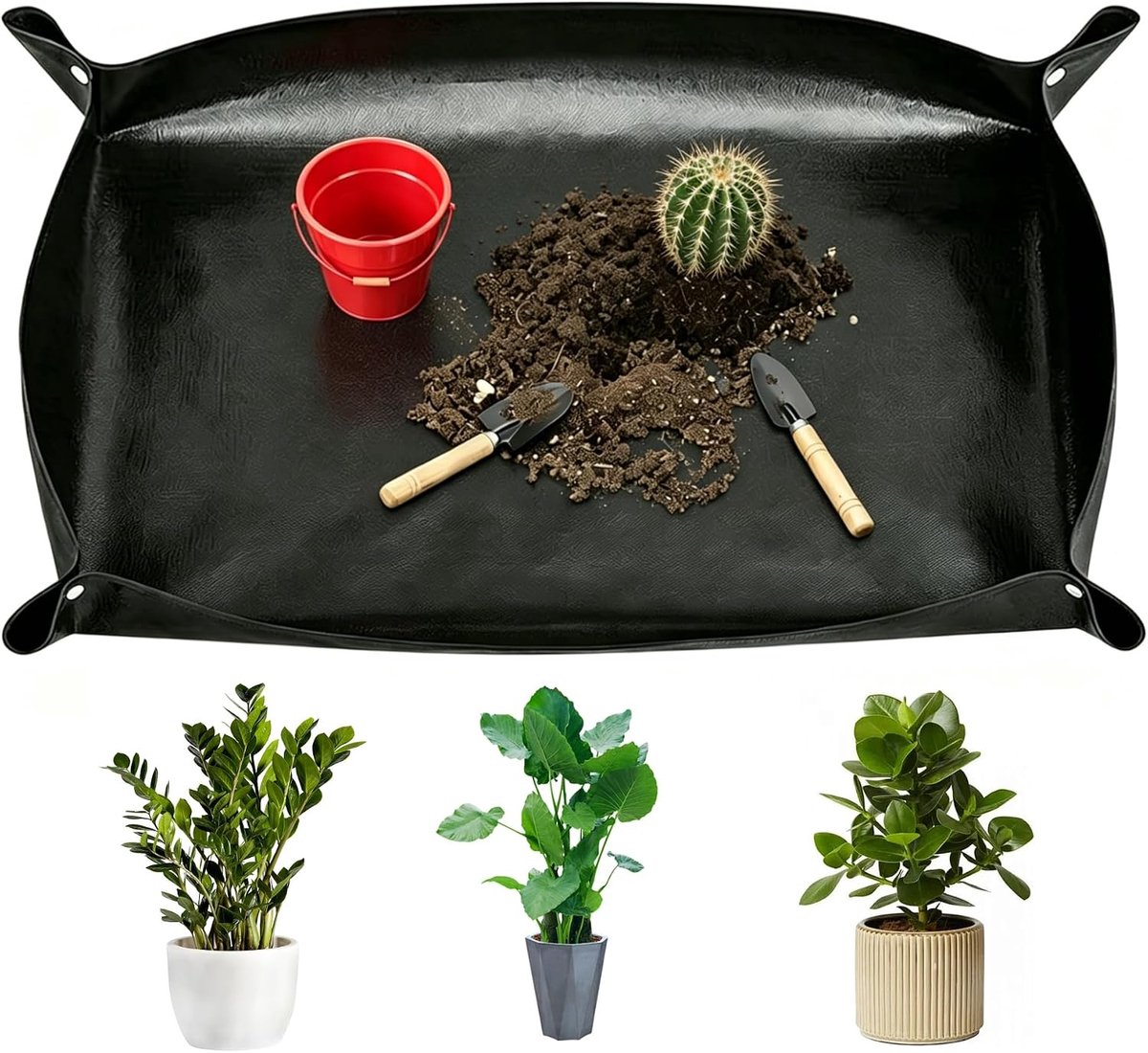 Plantenmat 150 x 100 cm - waterafstotend - opvouwbaar - ideaal voor verpotten - ShopVlot