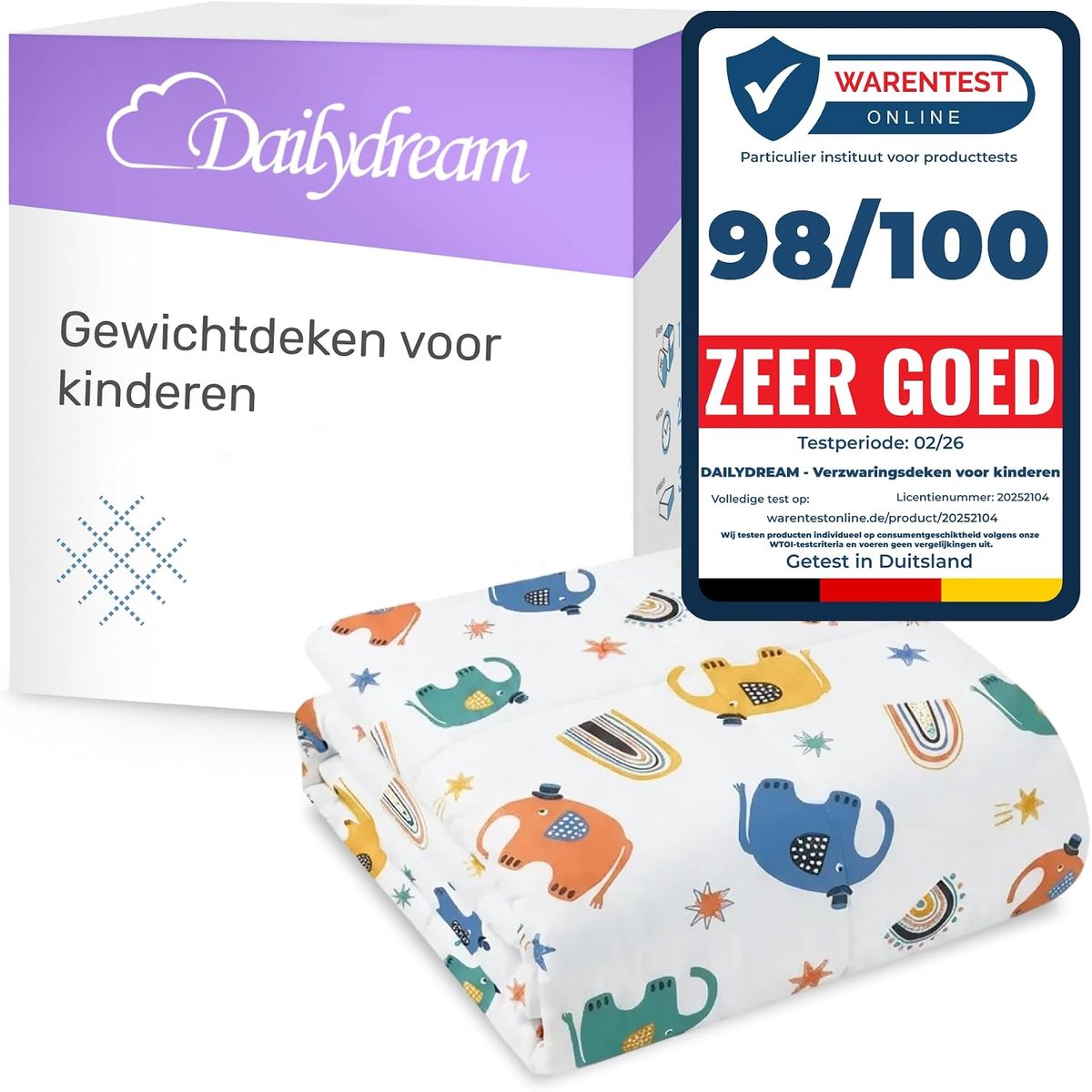 Gewichtdeken kinderen 90x120cm - ruimte thema - 2,3 kg - bevorderd ontspanning - ShopVlot