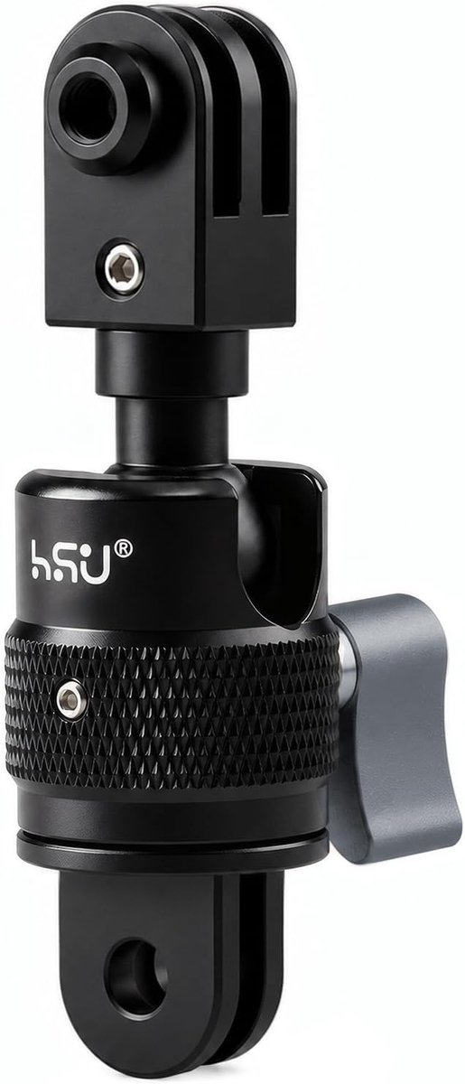 Action camera adapter - Aluminium verlengarm - 360° rotatie - Voor flexibele camerahoek - ShopVlot