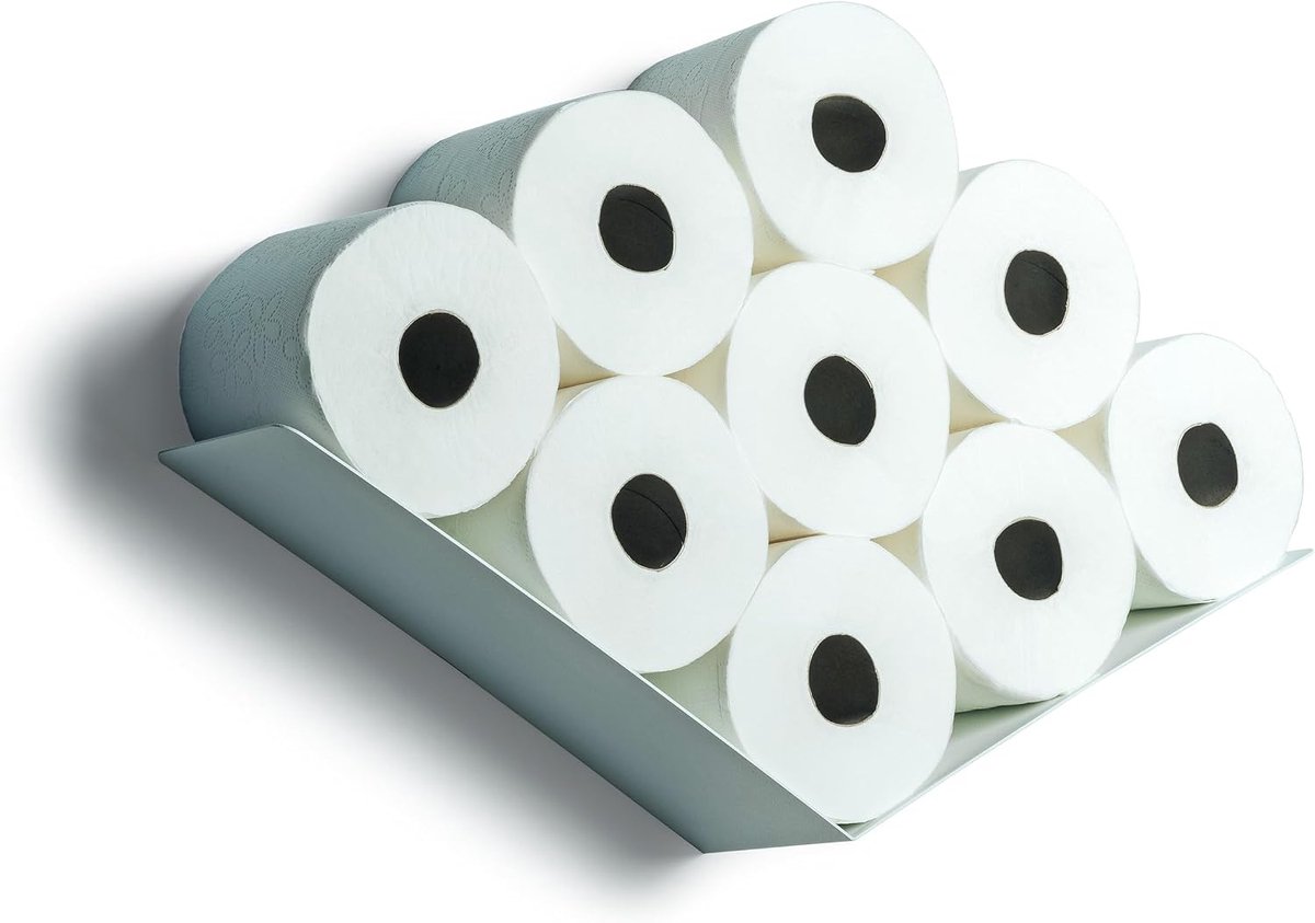 Toiletpapierhouder zwart - moderne design - hoogwaardig staal - stijlvolle badkameroplossing - ShopVlot