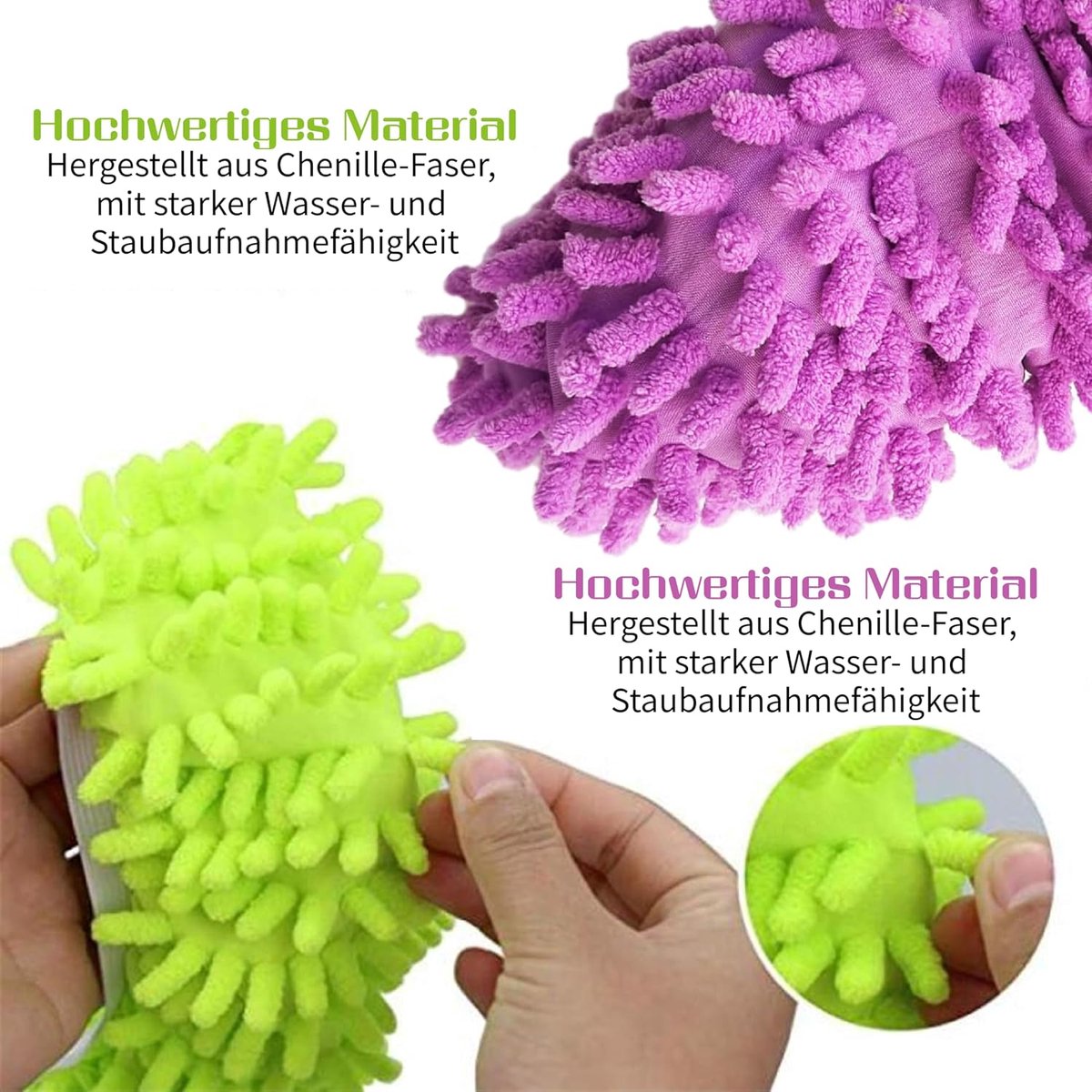 Schoenreinigers - wasbare slipperhoezen - microvezel - herbruikbaar voor vloeronderhoud - ShopVlot