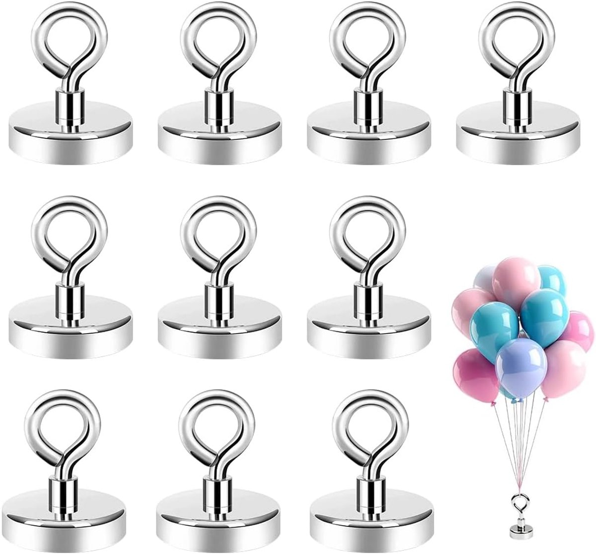 Ballonhouders Gewichten 10 Stuks - Herbruikbaar - Magnetisch Ontwerp - Voor Feesten en Verjaardagen - ShopVlot