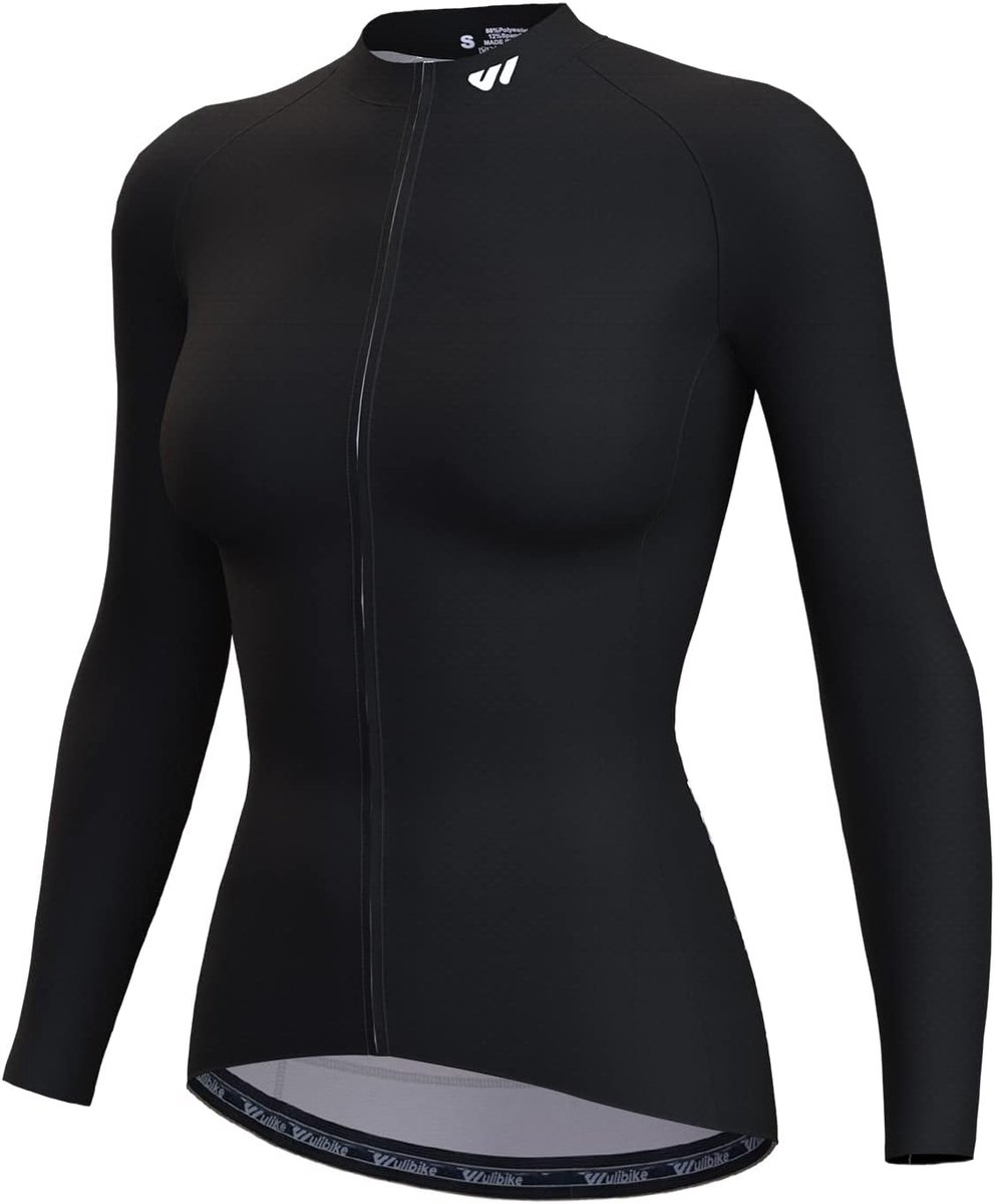 Fietsjersey dames M - lichtgewicht - zwart - 3 opbergzakken - ShopVlot