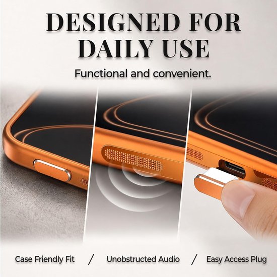 Speaker protector voor iPhone 17 Pro Max - USB C stofbescherming - metalen gaas - houdt luidsprekers schoon - ShopVlot — afbeelding 3