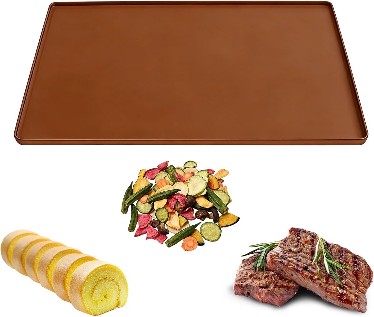 Siliconen Bakmat 40 x 30 cm - Flexibel en Antislip - Geschikt voor Taart en Gebak - ShopVlot
