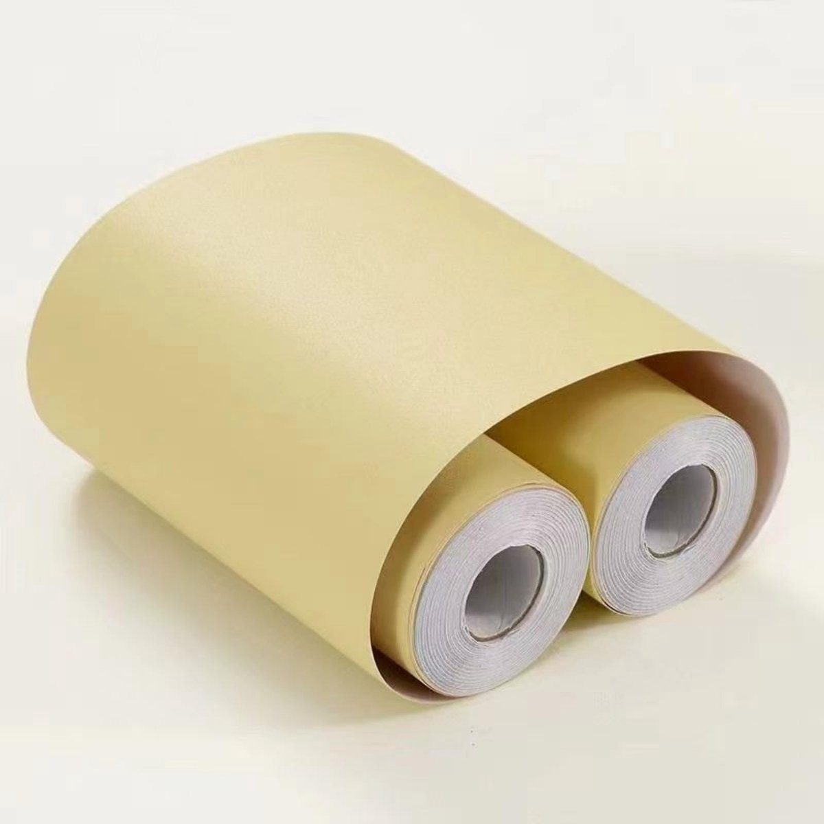 Solidchoice - Zelfklevende Wallpaper Border Lichtgeel 15 x 500 cm