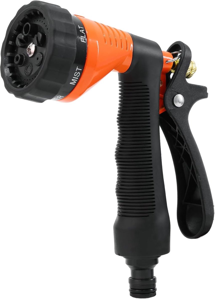 Tuinslang Spray Gun - Heavy Duty Metaal - 6 Spuitpatronen - Ideaal voor Tuin en Auto - ShopVlot