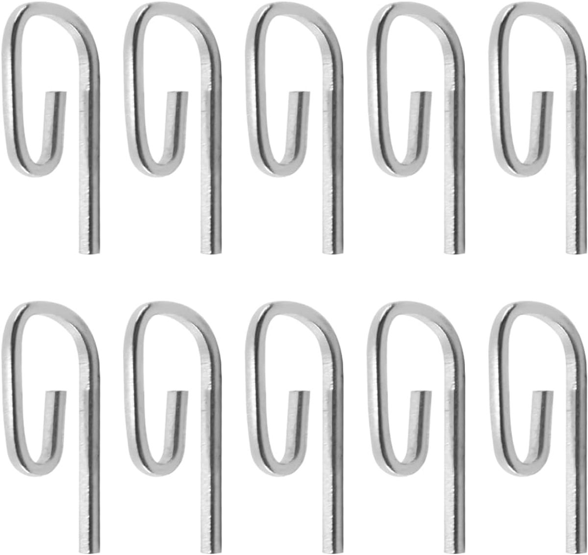 Metalen lushaken 100 stuks - Zilver - Duurzaam metaal - Voor raam- en deurgordijnen - ShopVlot
