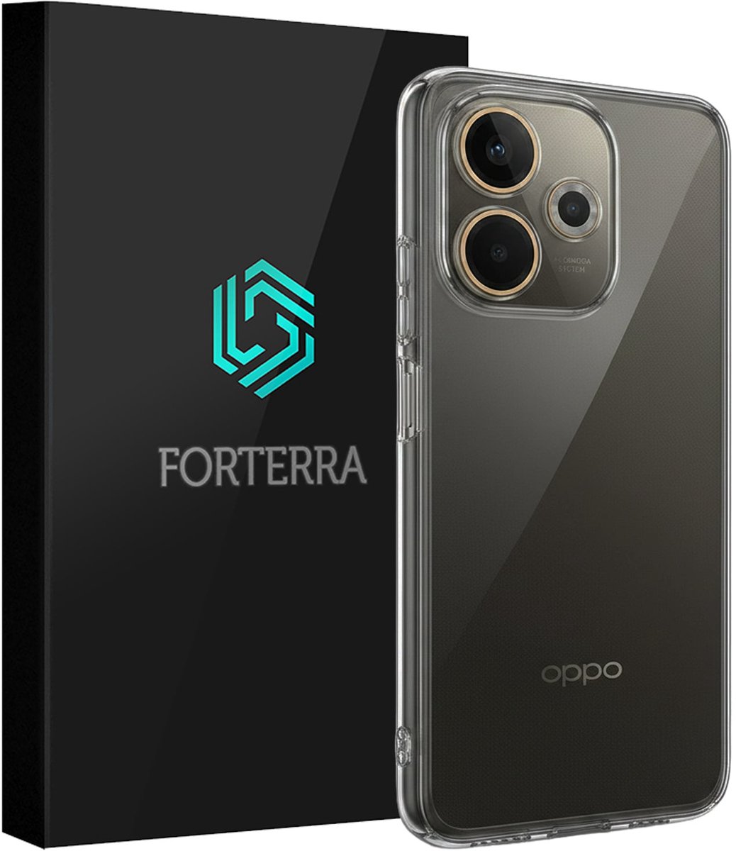 Hoesje Geschikt voor OPPO A5 Pro - Sterk & Shockproof - Siliconen Case - Hoes Cover - Transparant