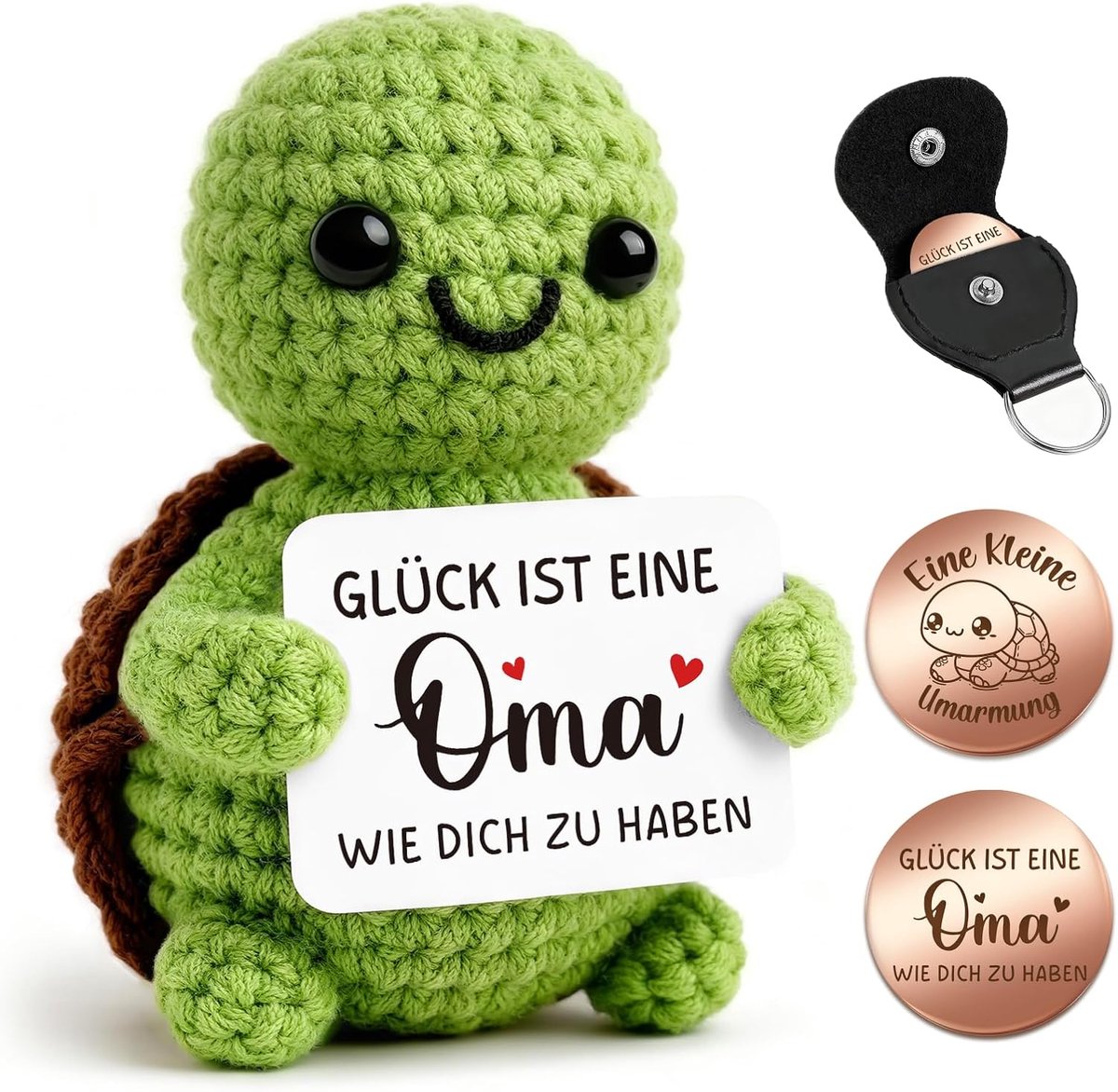 Pocket Hug cadeau voor oma - knuffelvorm - liefdevolle boodschap - steunt bij verdriet - ShopVlot
