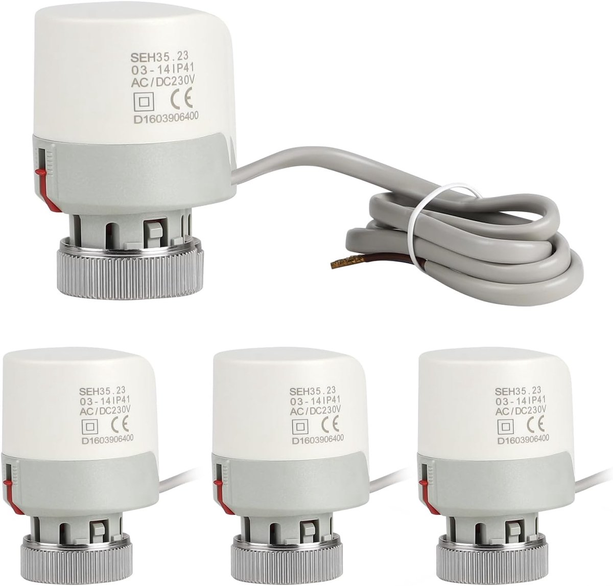 Thermische aandrijving 230 V - M30 x 1,5 NC - 4 stuks - Efficiënte verwarming - ShopVlot