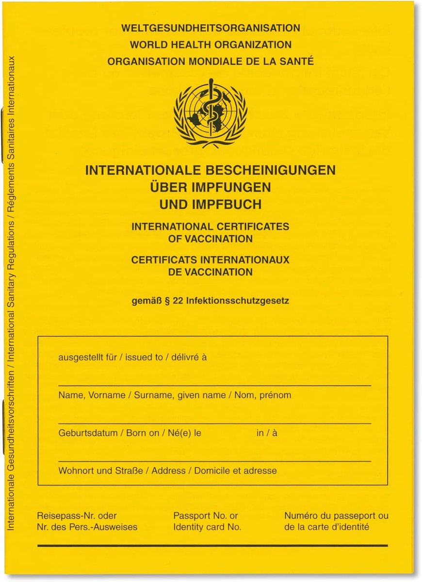 Vaccinatieboekje - internationaal vaccinatiecertificaat - extra covid-19 pagina - editie 2021 - ShopVlot