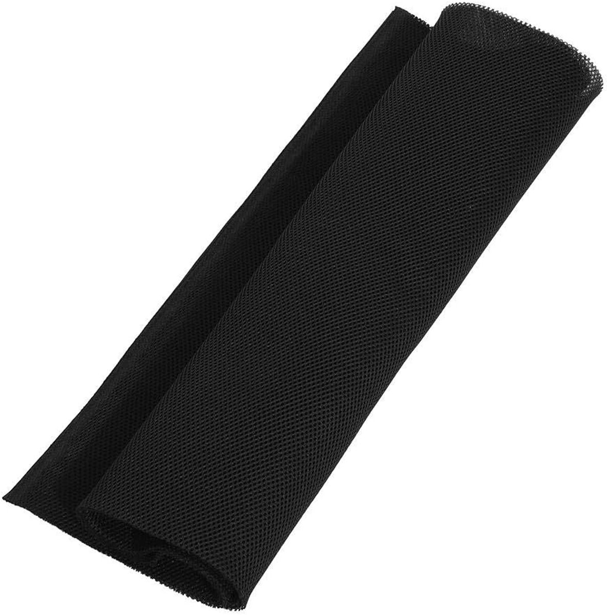 Speakerdoek 1.4 x 0.5m - Zwarte mesh stof - Geluidsfilterend - Ideaal voor grote luidsprekers - ShopVlot