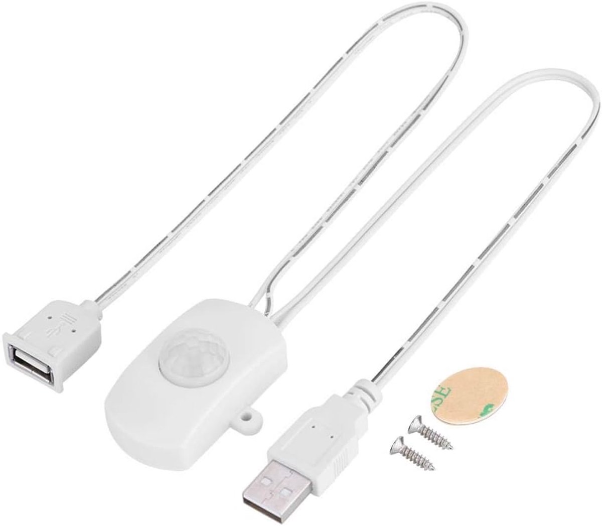 PIR Bewegingssensor Schakelaar - 2A DC 5-24V - USB Interface - Automatische verlichting inschakeling - ShopVlot