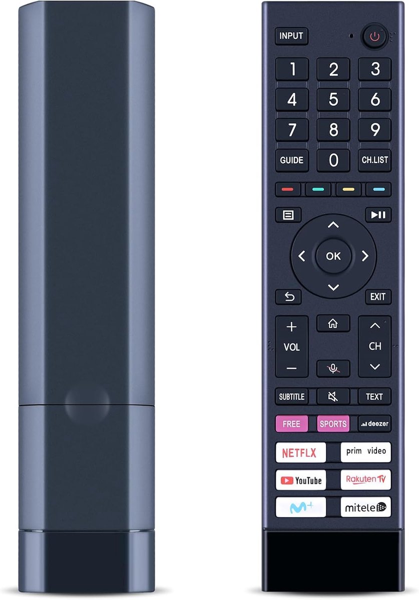 Afstandsbediening ERF3D80H - Vervangend model - Compatibel met Hisense TV - Makkelijk te gebruiken - ShopVlot