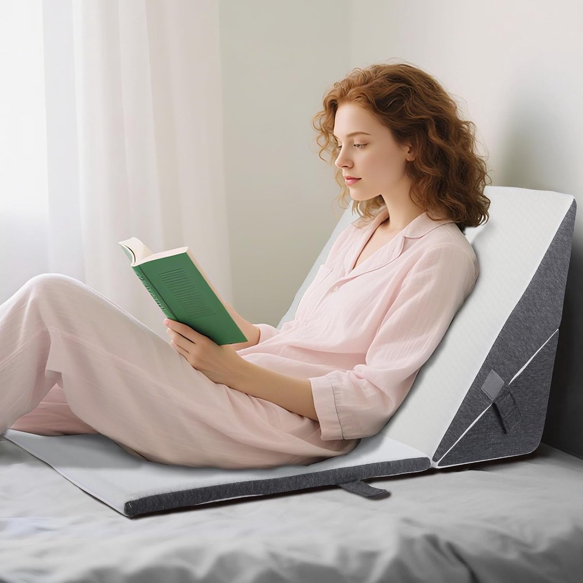 Wedge kussen memory foam - verstelbare hoogte - orthopedisch - ideaal voor herstel na operatie - ShopVlot