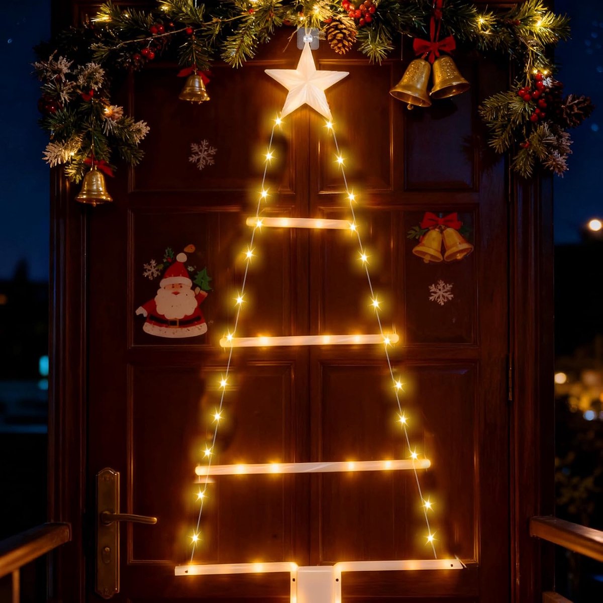 Led-kerstgeleiderverlichting - voor binnen en buiten - sfeervolle decoratie - perfect voor ramen - ShopVlot