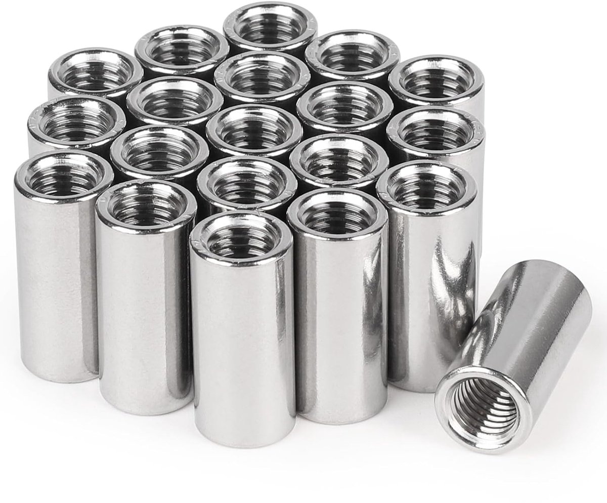 Verlengmoeren M10 x 30 - RVS V2A A2 - Corrosiebestendig - Ideaal voor verbindingen - ShopVlot