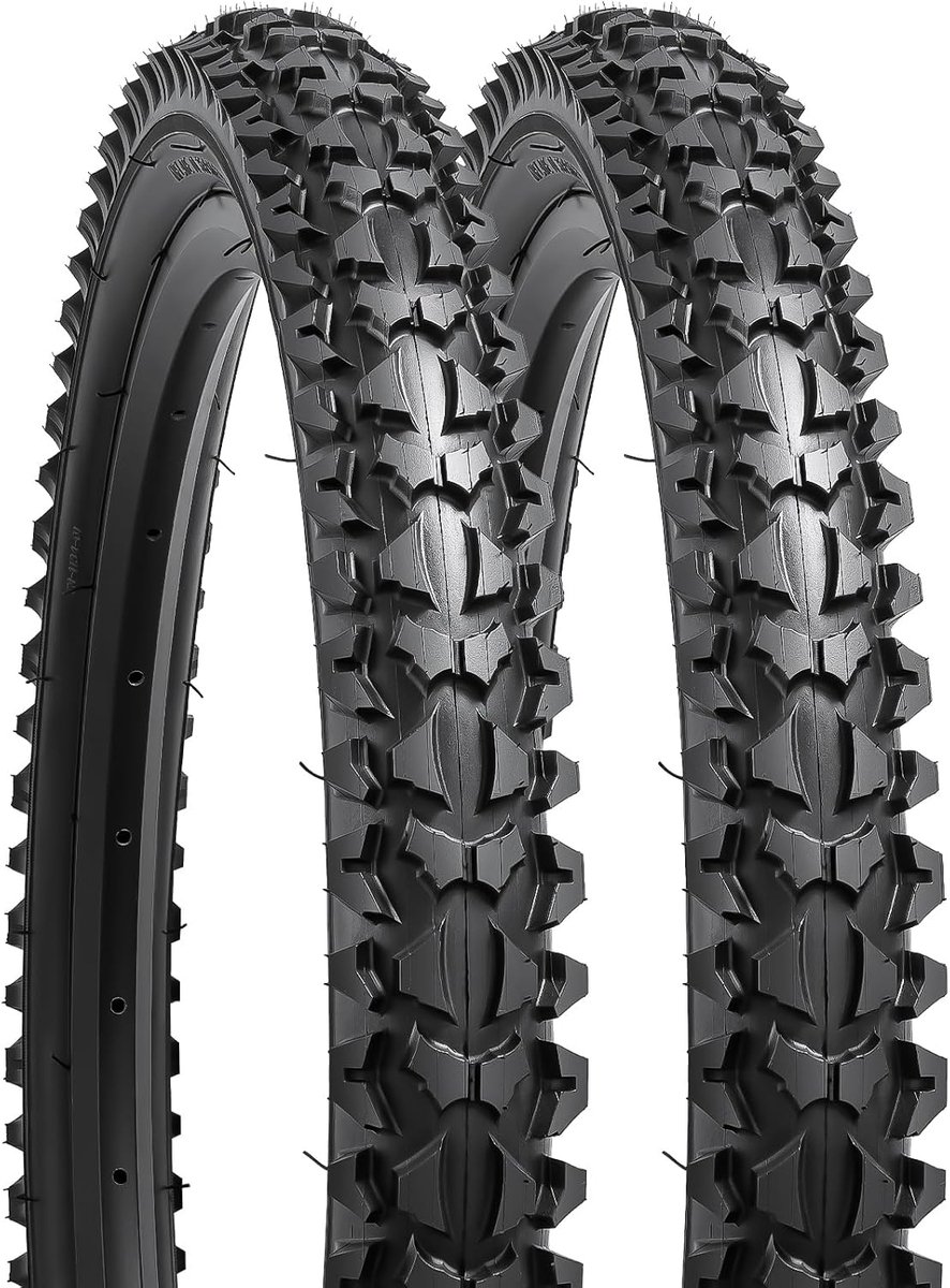 YUNSCM 2-PCS 20-inch Bicycle Tires 20x1.95/53-406 Compatible with Mountain 20x1.90 20x1.95 20x2.0Bicycle Tires (Y-755) - ShopVlot