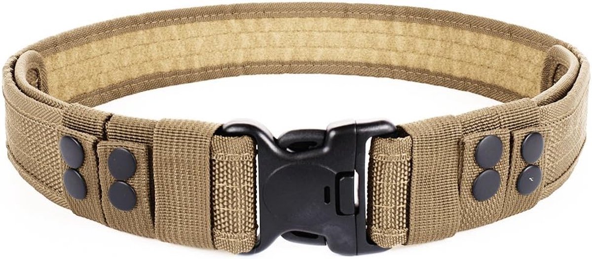 LUUFAN Military Tactical Belt Security Gear Adjustable Heavy Duty Belt with Quick Release Buckle for Outdoor Activity - ShopVlot
