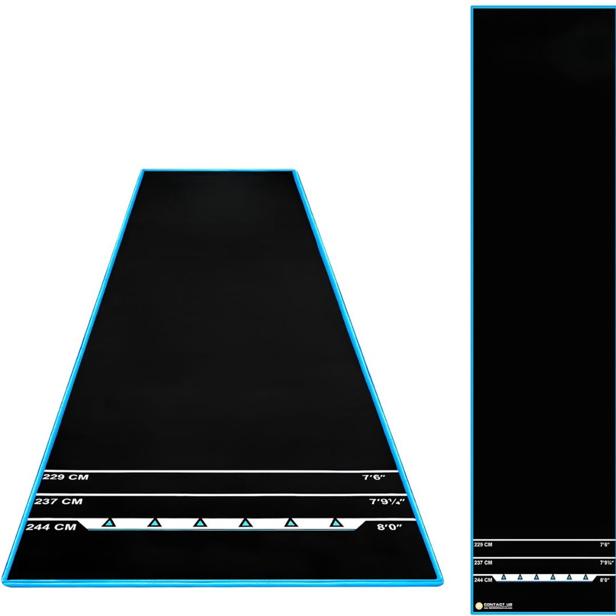 VALI® Dartmat - Antislip Dartmat - Dartsmat voor Dartbord - Zwart - 13cm x 13cm x 62cm